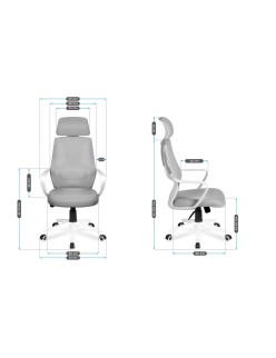 Sedia da Ufficio Mark Adler MA-Manager 2.8 Bianco Grigio