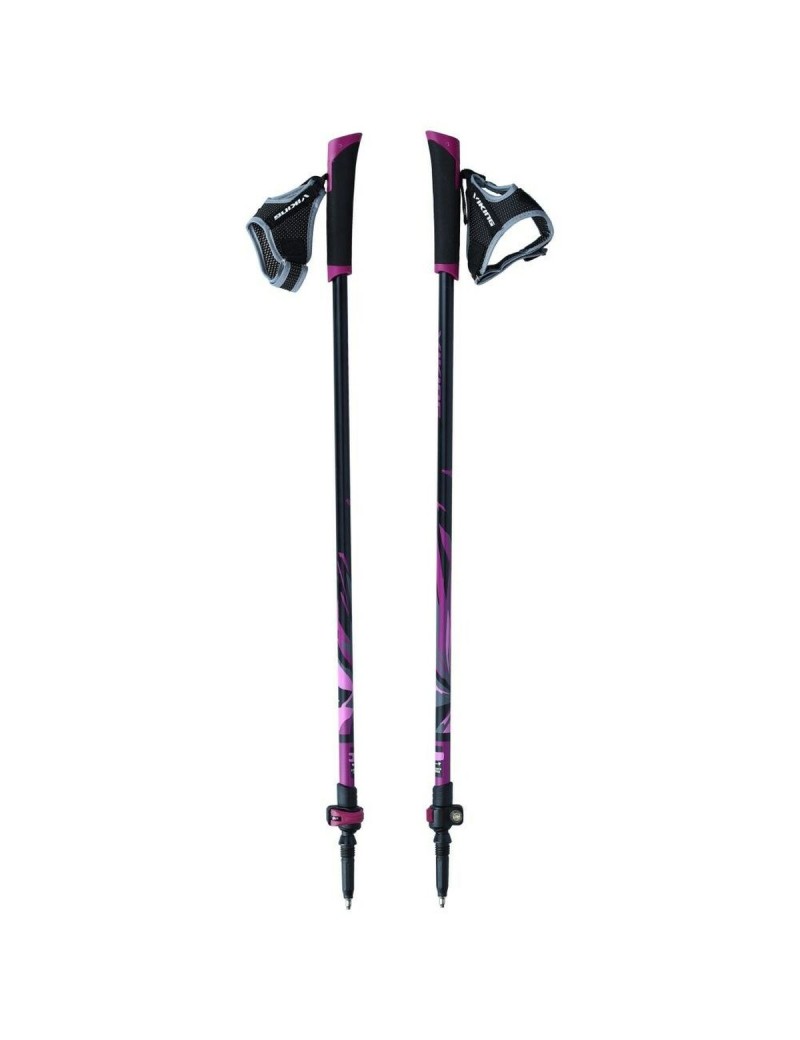 Bastone da Trekking Viking 650/24/8557/0947/UNI Nero Porpora (2 Unità)