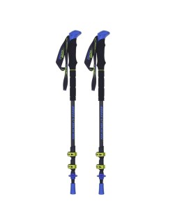 Bastone da Trekking Viking Carbo-Lite Nero 135 cm (2 Unità)