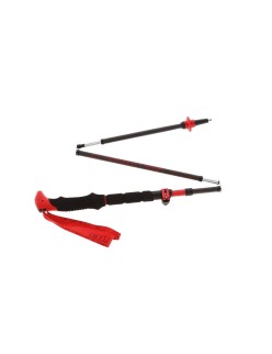 Bastone da Trekking Viking Spider FS Nero Rosso 130 cm (2 Unità)