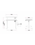Secretária Huzaro HZ-Hero 7.9 White Branco