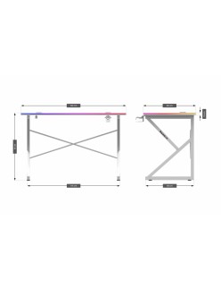 Schreibtisch Huzaro HZ-Hero 1.7 RGB White
