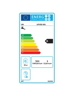 Termo Elétrico Lin LIFVD2 30L biały 30 L