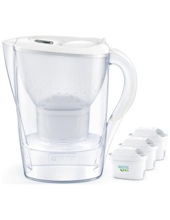 Brocca filtrante Brita Marella +3 Maxtra Pro PP Bianco polipropilene 2,4 L 150 l