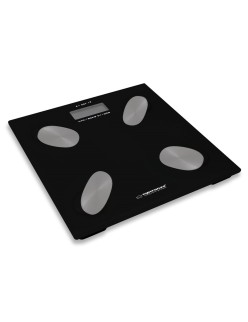 Digital Bathroom Scales Esperanza EBS022K  Black Tempered glass
