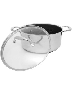 Kochtopf mit Deckel Kohersen 71104 Silberfarben Edelstahl Aluminium Ø 24 cm 4,9 L