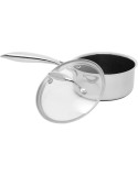 Topf mit Deckel Kohersen 71102 Silberfarben Ø 16 cm 1,6 L
