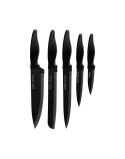 Posate Smile SNS-4 Nero Grigio Legno Acciaio inossidabile 5 Pezzi