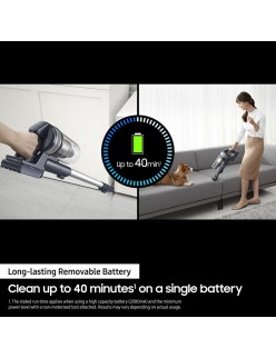 Aspirador com espanador ciclónico sem fios Samsung VS15A60AGR5 150 W