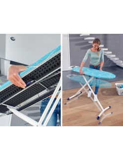 Ironing board Leifheit                                 Blue White Metal 120 x 38 cm