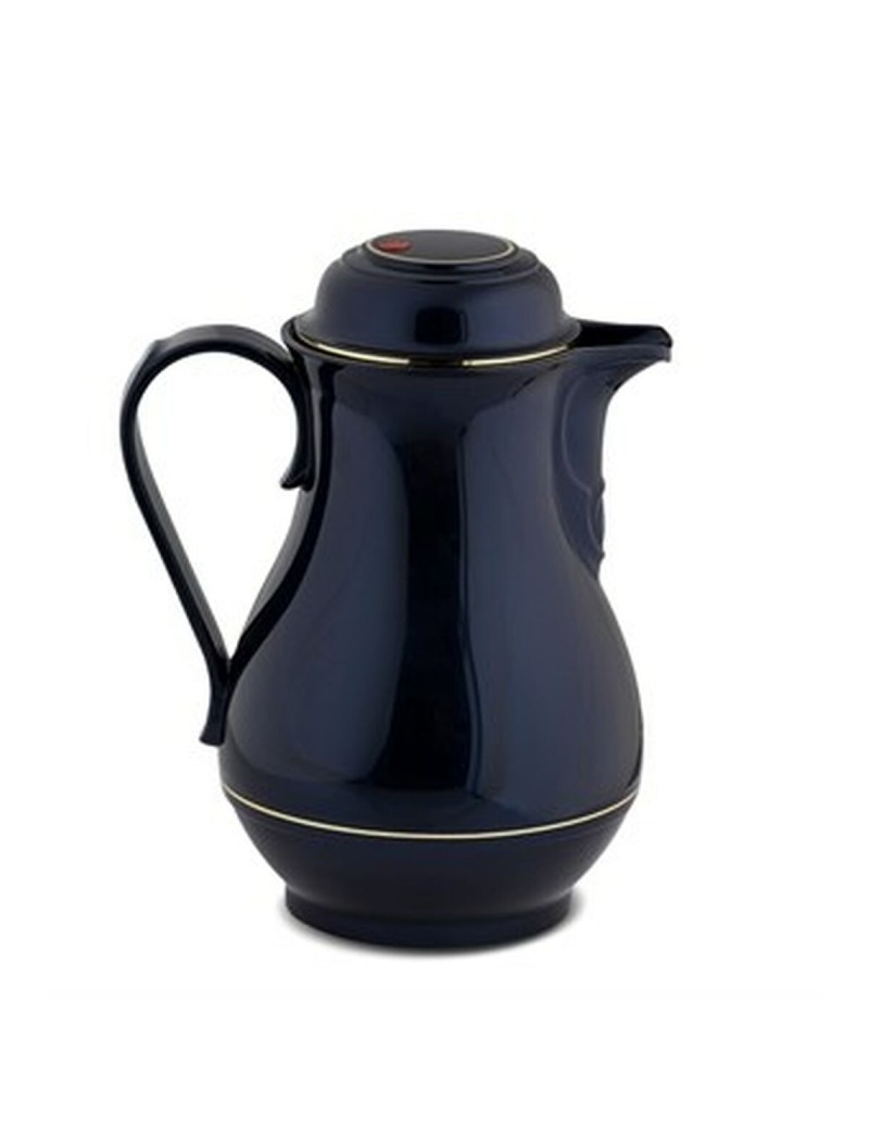 Thermos Rotpunkt Nero Blu scuro Metallo Acciaio inossidabile Plastica 1 L