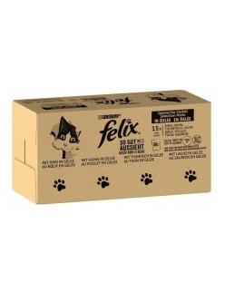 Comida para gato Purina Felix Mix Pollo Atún Ternera Bacalao 85 g