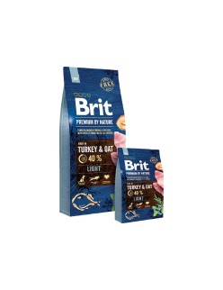 Pienso Brit Premium by Nature Ligh Manzana Pollo Pavo Maíz 15 kg
