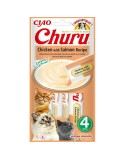 Snack para Gatos Inaba Churu 4 x 14 g Pollo Salmón