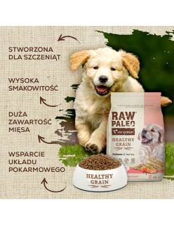 Pienso VETEXPERT Raw Paleo Healthy Grain Puppy Salmon y cebada Salmón 2 Kg