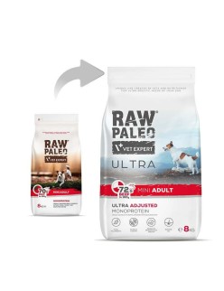 Pienso VETEXPERT Raw Paleo Ultra Mini Adult Beef Ternera 8 kg