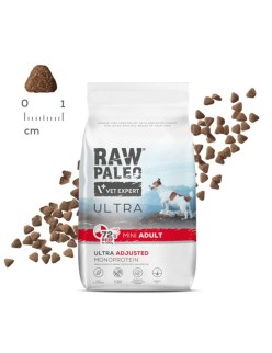 Pienso VETEXPERT Raw Paleo Ultra Mini Adult Beef Ternera 8 kg