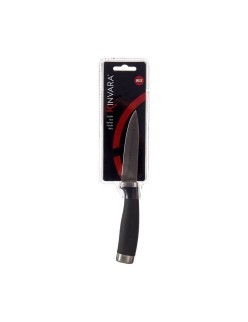 Schälmesser Kinvara KT11-5603-06 Schwarz Silberfarben Edelstahl Kunststoff (12 Stück)