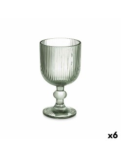 Calice per vino Verde Vetro 260 ml (6 Unità)