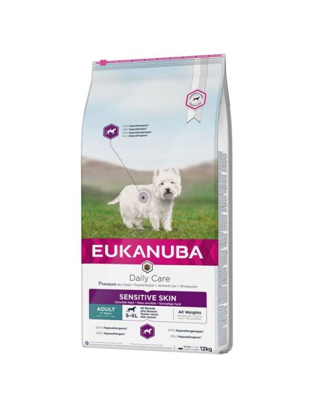 Futter Eukanuba Daily Care Sensitive Skin Erwachsener Fisch 12 kg