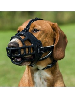 Açaime Trixie Preto Monocromática M/L 22 cm