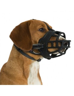Açaime Trixie Preto Monocromática M/L 22 cm