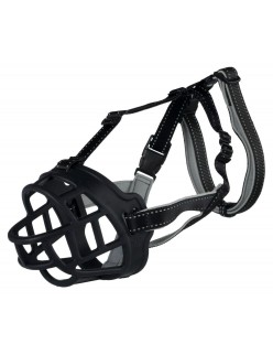 Bozal Trixie Negro Monocromo L 27 cm