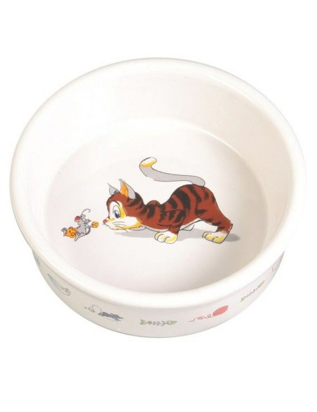 Comedero para Gato Trixie                                 Blanco Porcelana 11 cm