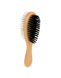 Brush Trixie Cat Double Brown Black Wood