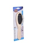 Cepillo Trixie Gato Doble Marrón Negro Madera
