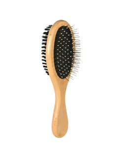Brush Trixie Cat Double Brown Black Wood