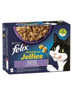 Comida para gato Purina Felix Sensations Peru Borrego 12 x 85 g