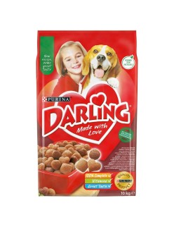 Fodder Purina Darling Adult Chicken Veal 10 kg