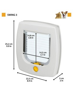 Aba de gato Ferplast Swing 3 Bronze 22,5 x 5,5 x 5 cm Plástico