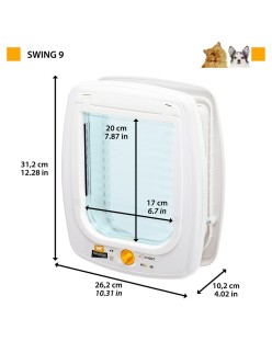 Gatera Ferplast Swing 9 Blanco 26,1 x 31,2 x 14,2 cm 26,2 x 10,2 x 31,2 cm Plástico