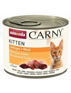 Katzenfutter Animonda Carny Kitten Rindfleisch Vögel 200 g