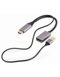 DisplayPort-zu-HDMI-Adapter GEMBIRD A-HDMIM-DPF-02 Schwarz 4K Ultra HD (1 Stück)