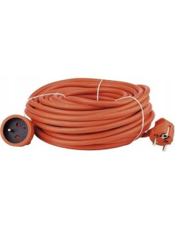 Cabo alongador Vertex PZO20M Laranja Laranja/Preto 20 m