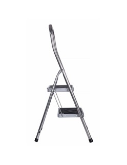Échelle pliante à 2 marches Krause 130860 Gris Argenté Noir/Bleu Aluminium