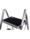 Échelle pliante à 2 marches Krause 130860 Gris Argenté Noir/Bleu Aluminium
