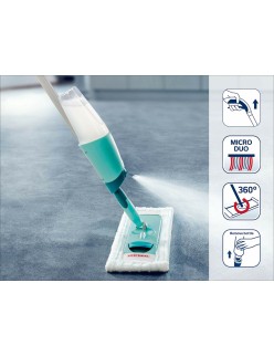 Esfregona Leifheit Easy Spray XL Branco Verde Microfibra Plástico Pulverizador
