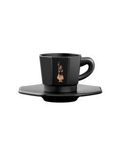 Ensemble de tasses à café Bialetti 700000671 Noir Porcelaine 75 ml