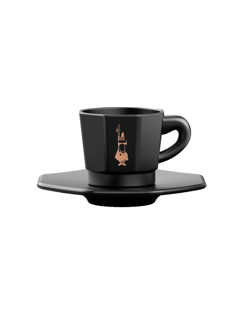 Ensemble de tasses à café Bialetti 700000671 Noir Porcelaine 75 ml