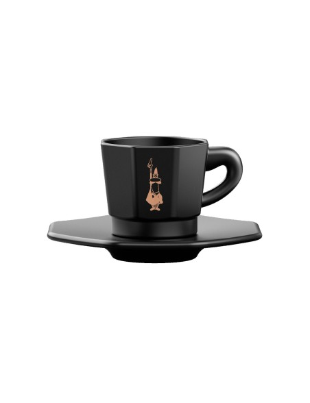 Ensemble de tasses à café Bialetti 700000671 Noir Porcelaine 75 ml