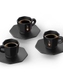 Ensemble de tasses à café Bialetti 700000671 Noir Porcelaine 75 ml