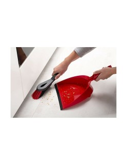 Sweeping Brush and Dustpan Cleaning Set Vileda 141743 Black Red Plastic (1 Piece) (1 Unit)