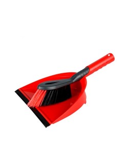 Conjunto de Limpeza Vassoura e Pá Vileda 141743 Preto Vermelho Plástico (1 Peça) (1 Unidade)