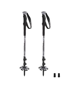 Bastone da Trekking Viking VARIO TOUR Nero Grigio (2 Unità)
