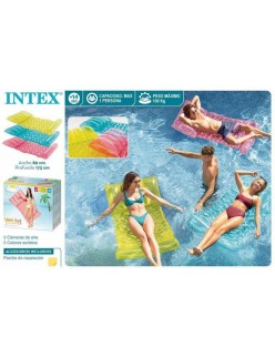 Materassino Gonfiabile Intex 89 x 173 cm Trasparente