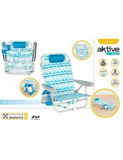 Chaise Pliante avec Frigo Aktive 66 x 65 x 72.5 cm